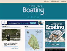 Tablet Screenshot of greatlakesboating.com